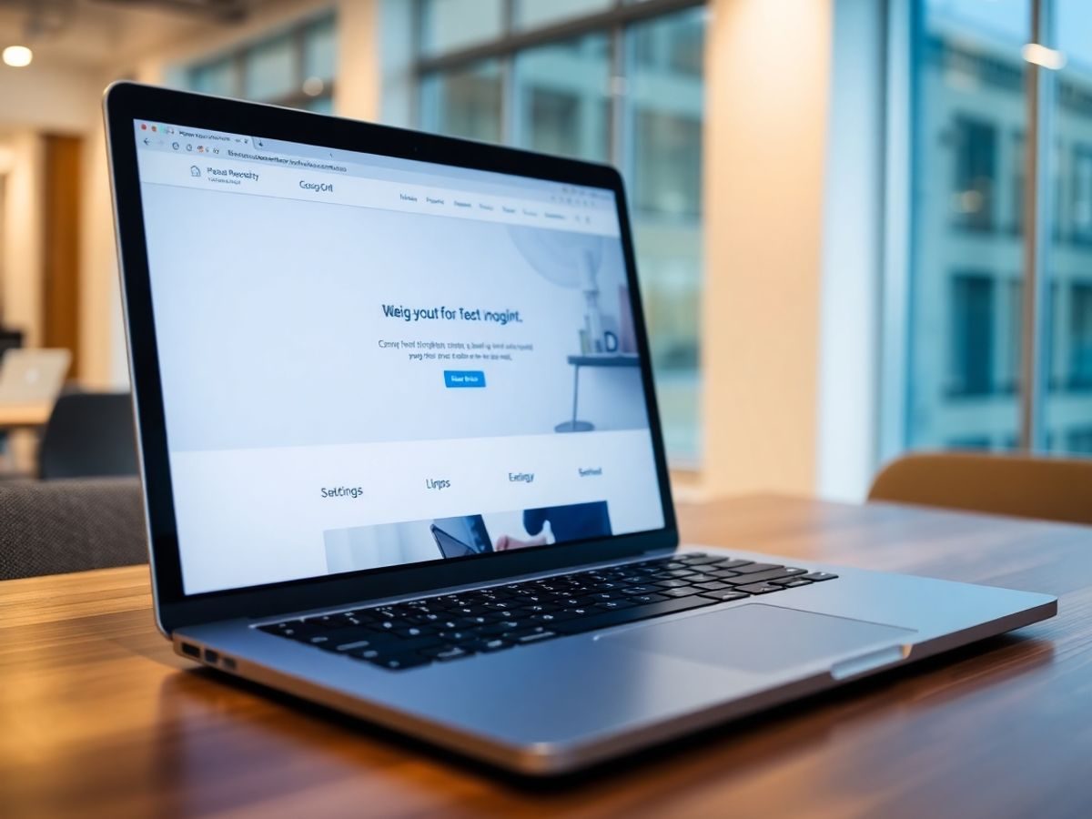 Laptop, site web, nume domeniu, afacere