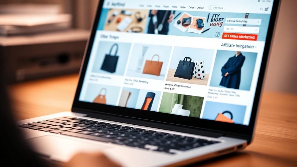 Integrare marketing afiliat pe un site web