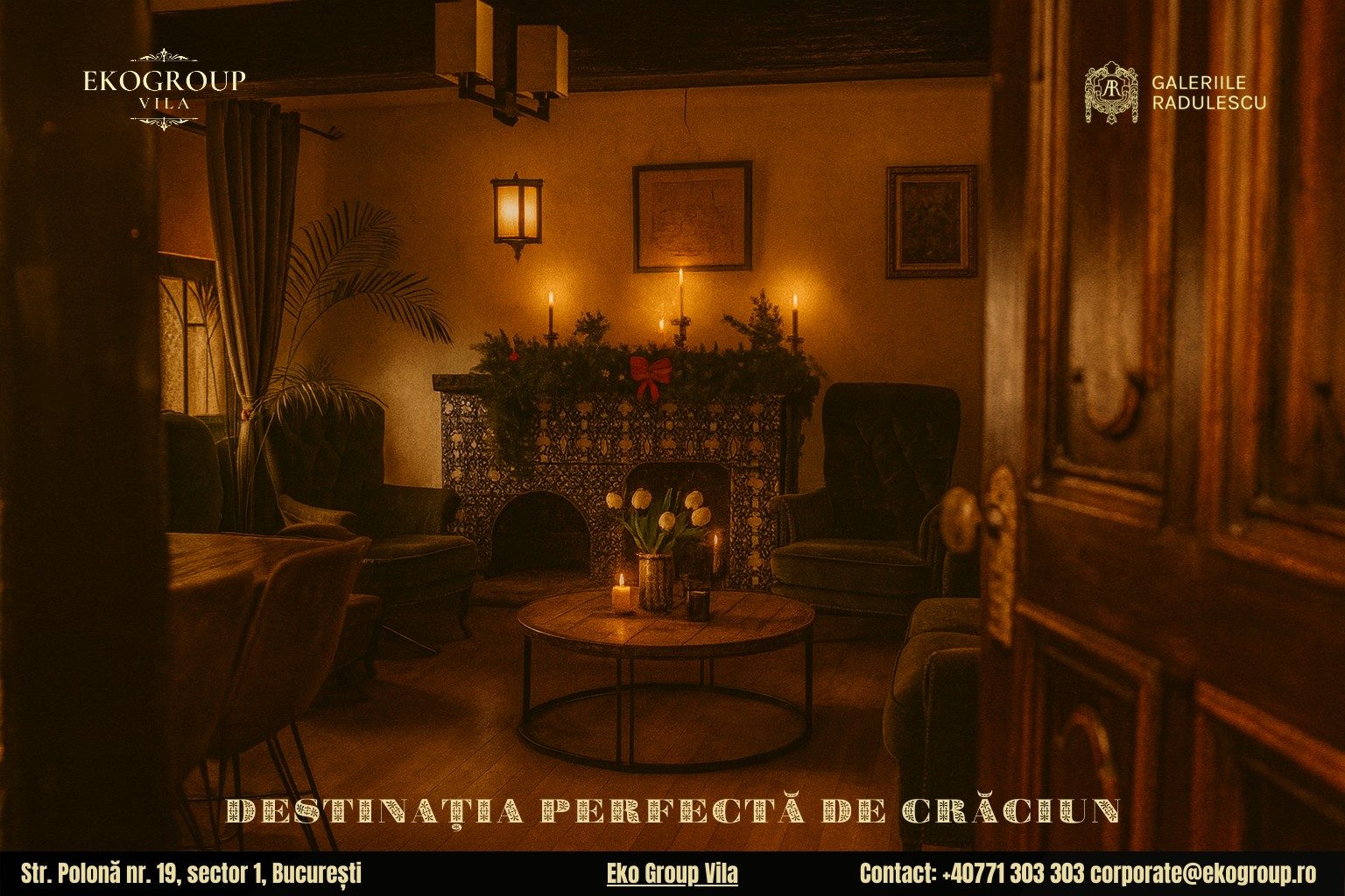 Destinații de Crăciun în București: O călătorie elegantă în Crăciunul anilor ’30 la Eko Group Vila